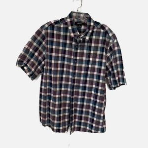 Claiborne short sleeve shirt.  Button down front casual.  Size XL.  Pre-owned.